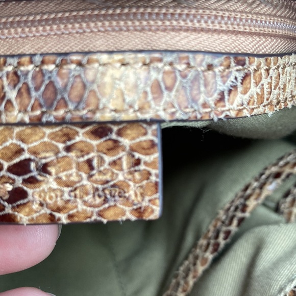 G.I.L.I  Snakeskin Leather Back Pack HandBag - Picture 16 of 17